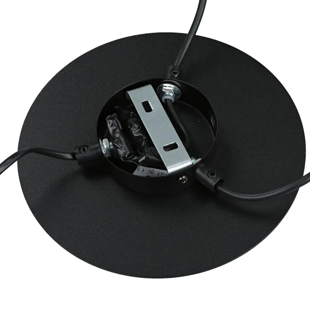 Best Emibig Schwarze Hängeleuchte mit Stecker flexible Montage