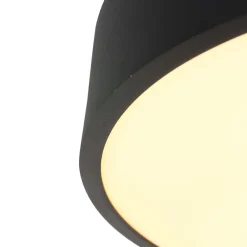 Discount Steinhauer Schwarze LED Deckenlampe Metall Kunststoff 40 W 2700 K