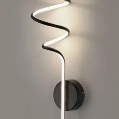 Best Just Light Schwarze LED Wandleuchte Metall warmweiß 3000 K 2330 lm