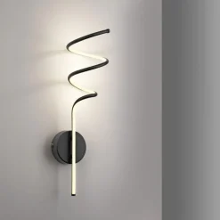 Best Just Light Schwarze LED Wandleuchte Metall warmweiß 3000 K 2330 lm