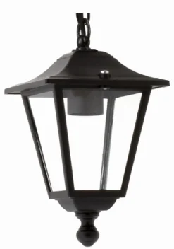 Lido Schwarze Pendelleuchte außen IP44 Rustikal E27* Außenleuchten Antik|Gartenlaternen