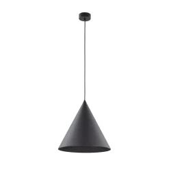 Best TK Lighting Schwarze Pendelleuchte Metall E27 Ø 32 cm H: max. 165 cm