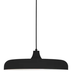 Steinhauer Schwarze Pendelleuchte Metall L:50 cm rund E27 Modern* Hängelampen|Bürolampen