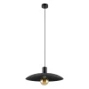 TK Lighting Schwarze Pendelleuchte Metall Ø41 cm rund E27 Loft* Hängelampen|Bürolampen