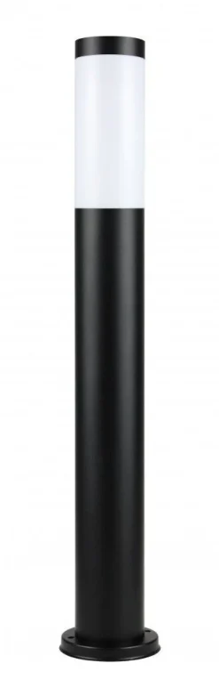 SU-MA Schwarze Pollerleuchte BETULA 65cm Edelstahl IP44* Moderne Außenleuchten|Wegeleuchten