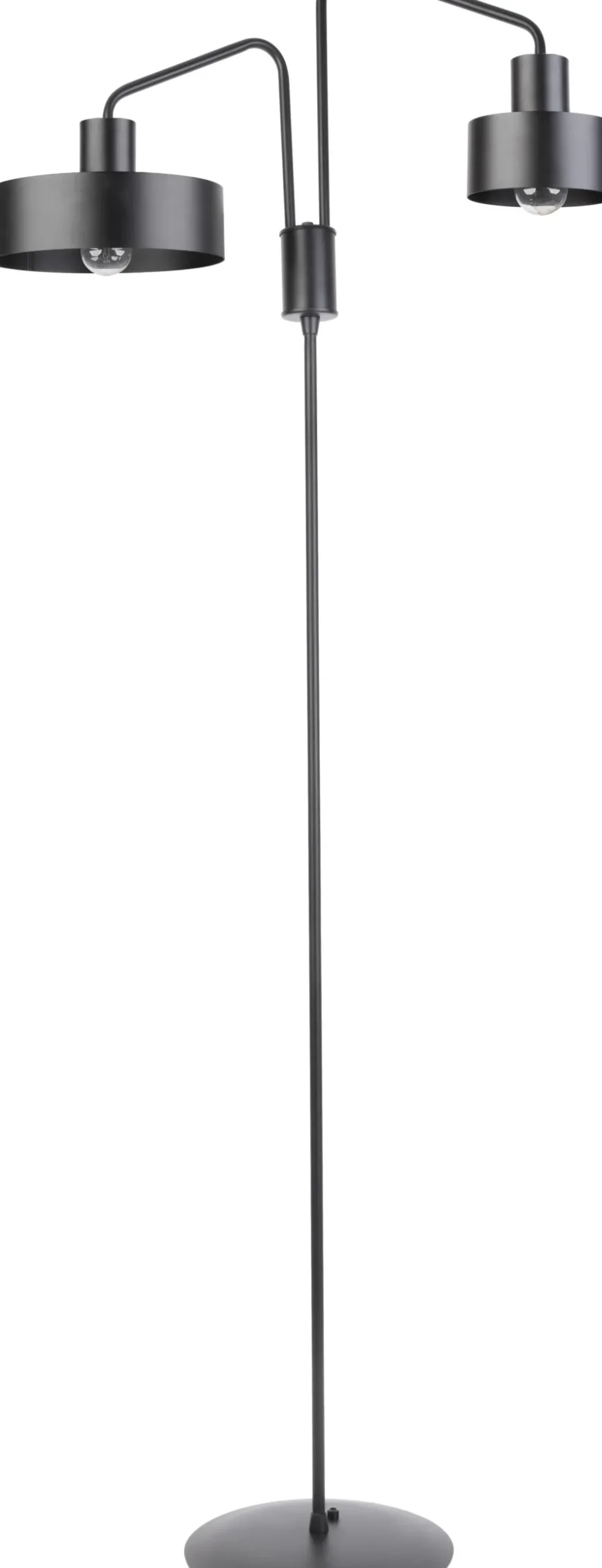 Sigma Schwarze Stehlampe Metall groß 174 cm E27 Retro Design* Stehlampen|Wohnzimmerlampen