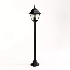 Easylight Schwarze Stehleuchte Außen ROM H:105cm E27 Laterne* Rustikale Lampen|Wegeleuchten