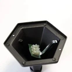 Easylight Schwarze Stehleuchte Außen ROM H:105cm E27 Laterne* Rustikale Lampen|Wegeleuchten