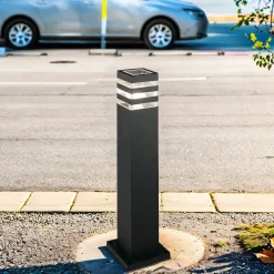 Nowodvorski Schwarze Stehleuchte KARALIS Aluminium 65cm Lampe* Moderne Lampen|Wegeleuchten