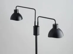 Sigma Schwarze Stehleuchte Metall Weiß groß 162 cm E27 Lesen* Moderne Lampen|Stehlampen