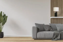 Searchlight Schwarze Tischleuchte Metall Stoff in Weiß 65 cm E27* Wohnzimmerlampen|Stofflampen