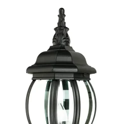 Easylight Schwarze Wand Außen Lampe rustikal regenfest BREST