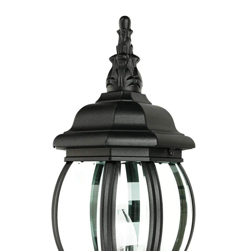 Easylight Schwarze Wand Außen Lampe rustikal regenfest BREST