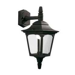 Outlet Elstead Schwarze Wandlampe Aluminium IP44 Rustikal Haus
