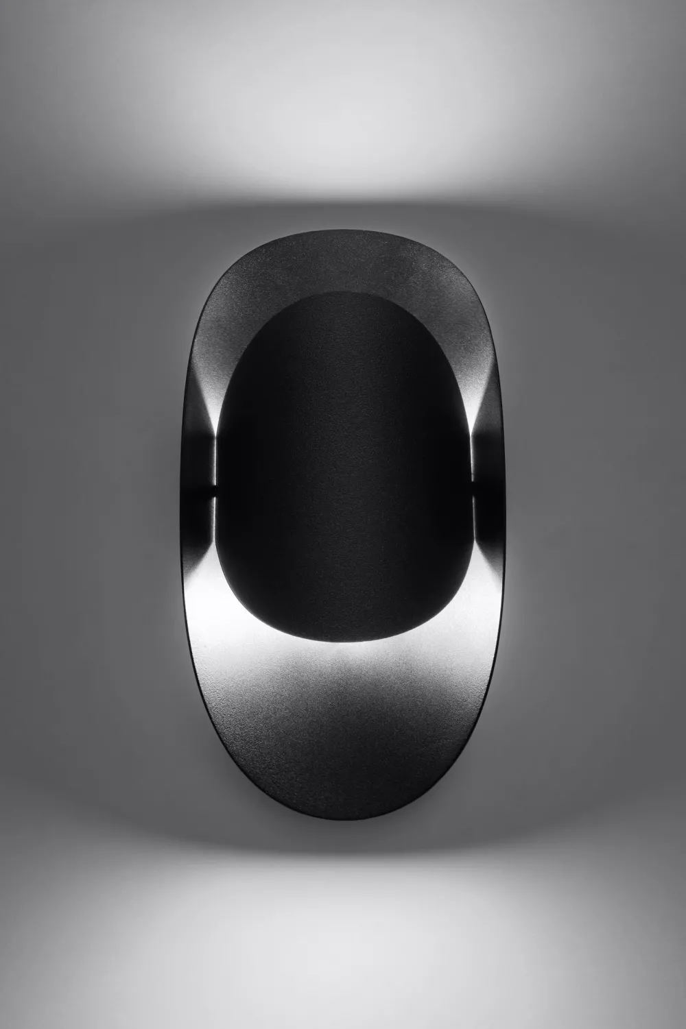 Sollux Schwarze Wandlampe indirekt H: 30 cm G9 Modern HEDDO