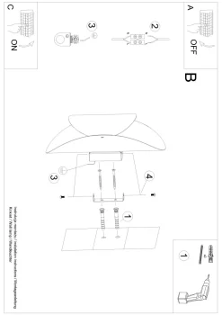 Sollux Schwarze Wandlampe indirekt H: 30 cm G9 Modern HEDDO