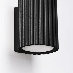 Sollux Schwarze Wandlampe klein 10 cm hoch GU10 aus Aluminium Modern* Flurlampen|Wohnzimmerlampen