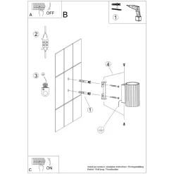 Sollux Schwarze Wandlampe klein 10 cm hoch GU10 aus Aluminium Modern* Flurlampen|Wohnzimmerlampen