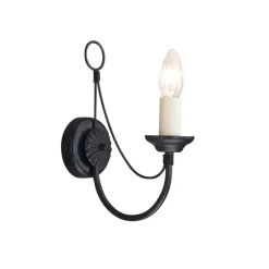 Hot Elstead Schwarze Wandlampe Metall Rustikal elegant GOTICA 1