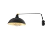 ALDEX Schwarze Wandlampe Metall E27 T:60 cm verstellbar* Wandleuchten|Badezimmer Lampe