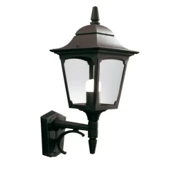 Clearance Elstead Schwarze Wandleuchte Aluminium IP44 Rustikal außen