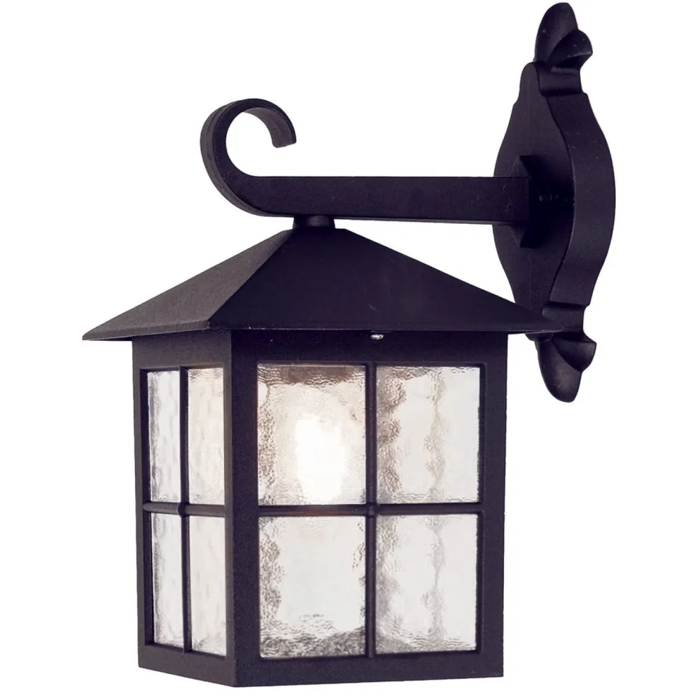 Elstead Schwarze Wandleuchte Aluminium IP43 Rustikal Außen* Außenleuchten Antik|Außenwandleuchten