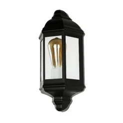 Online Easylight Schwarze Wandleuchte außen LIVORNO Rustikal IP44 E27