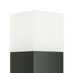 Clearance SU-MA Schwarze Wegeleuchte 100 cm IP44 blendarm eckig