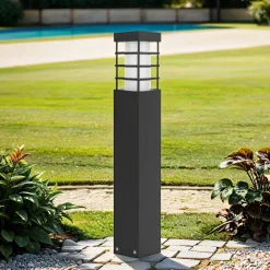 Online SU-MA Schwarze Wegeleuchte Garten 50cm IP54 wetterfest