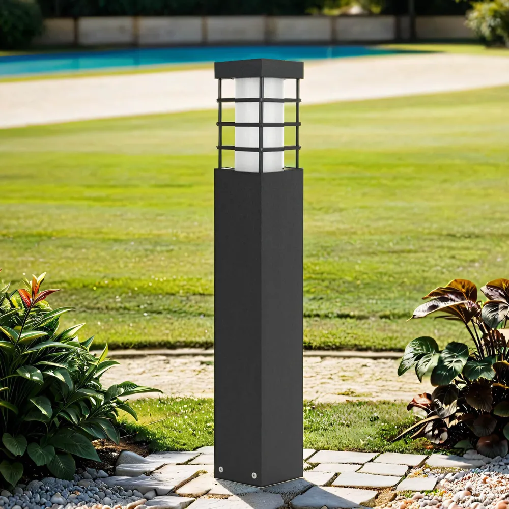 Online SU-MA Schwarze Wegeleuchte Garten 50cm IP54 wetterfest