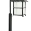 Outlet SU-MA Schwarze Wegeleuchte MONTREAL 86 cm IP43 E27