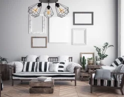 Belis Schwarzer Deckenspot flexibel Metall E27 L:55 cm 3-flmg* Bürolampen|Wohnzimmerlampen