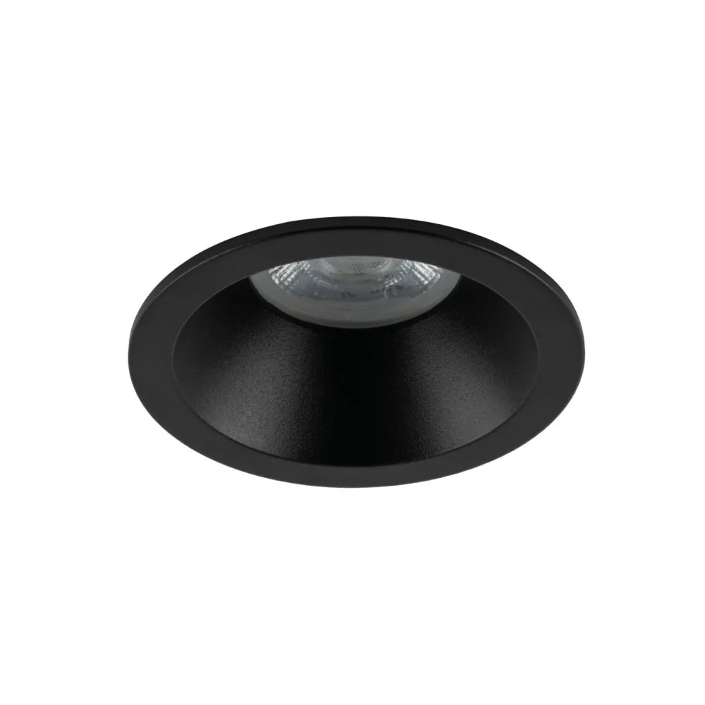 TK Lighting Schwarzer Einbaustrahler IP65 Metall Glas Ø8,5 cm rund* Metall Lampen|Moderne Außenleuchten