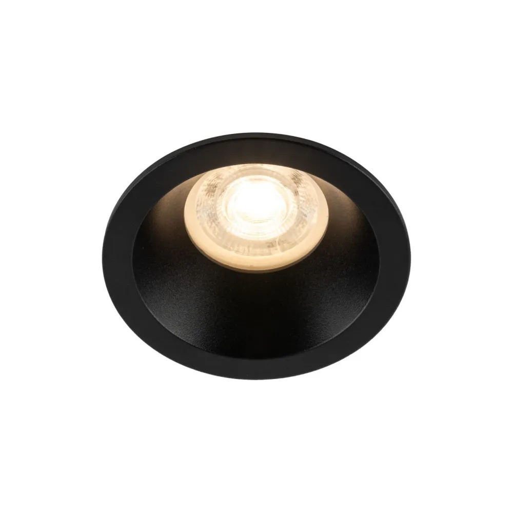 TK Lighting Schwarzer Einbaustrahler IP65 Metall Glas Ø8,5 cm rund* Metall Lampen|Moderne Außenleuchten