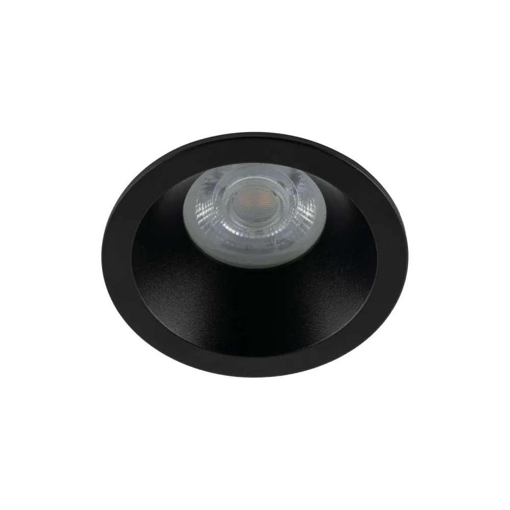 TK Lighting Schwarzer Einbaustrahler IP65 Metall Glas Ø8,5 cm rund* Metall Lampen|Moderne Außenleuchten