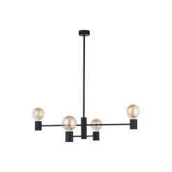 Nowodvorski Schwarzer Kronleuchter Retro Design Metall H:82cm* Deckenleuchten|Retro Lampen