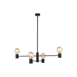 Nowodvorski Schwarzer Kronleuchter Retro Design Metall H:82cm* Deckenleuchten|Retro Lampen