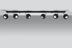 Sollux Schwarzer Wohnzimmerstrahler Metall 120 cm lang GU10* Deckenleuchten|Spots