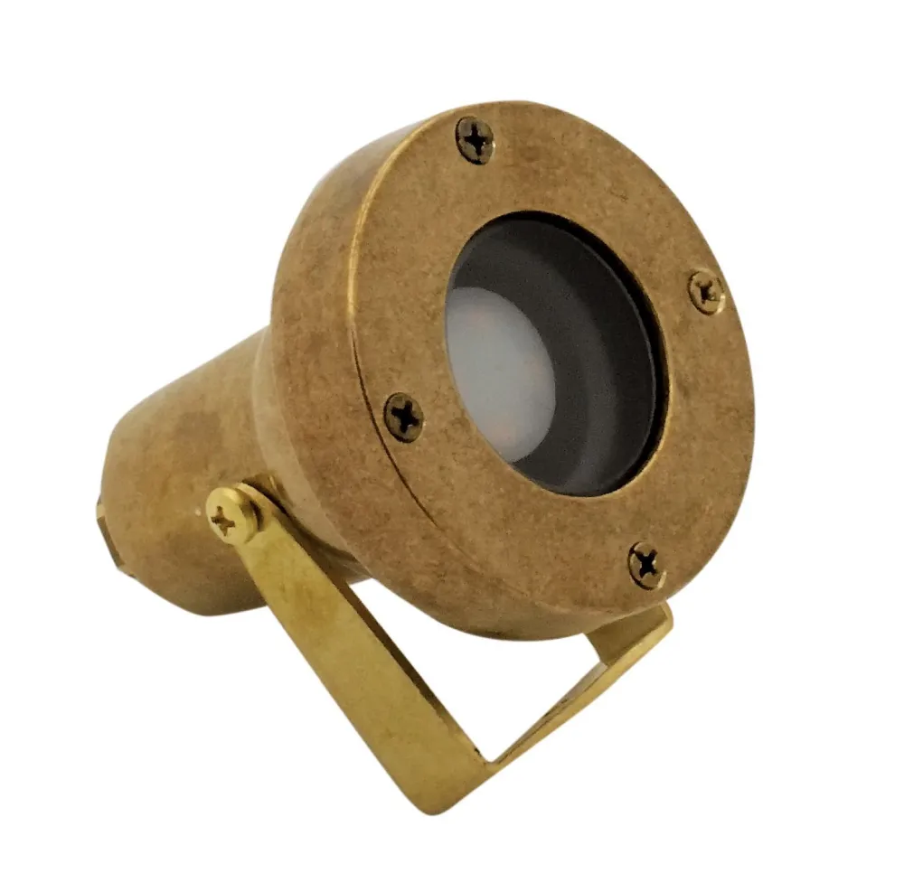 Andromeda Schwenkbare Außenleuchte Garten Ø 6,5 cm klein G9 IP65 Messing* Industrie Lampen|Vintage Lampen