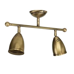 Giovanni Battista Schwenkbare Deckenleuchte Rustikal Bronze Hell* Metall Lampen|Messinglampen