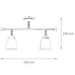 Giovanni Battista Schwenkbare Deckenleuchte Rustikal Bronze Hell* Metall Lampen|Messinglampen