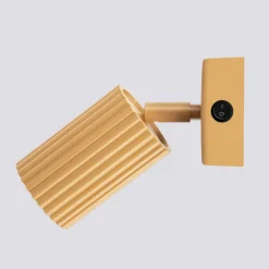 Online Sollux Schwenkbare Leselampe Wand GU10 B: 8 cm klein in Gold aus Alu