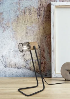 Clearance Trio Reality Schwenkbare Schreibtischlampe Metall Holz 40 cm E14