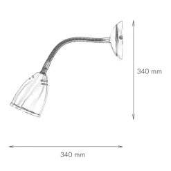 Giovanni Battista Schwenkbare Wandlampe Rustikal Bronze Hell* Wandleuchten|Esszimmer Lampen