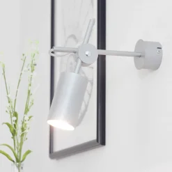 Nowodvorski Schwenkbarer Wandstrahler in silber* Spots|Wandleuchten