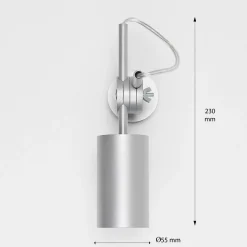 Nowodvorski Schwenkbarer Wandstrahler in silber* Spots|Wandleuchten