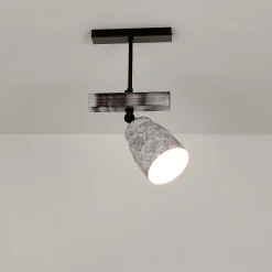 Hot Luminex Shabby Chic Deckenlampe Weiß Grau schwenkbar AGAP