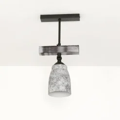 Hot Luminex Shabby Chic Deckenlampe Weiß Grau schwenkbar AGAP