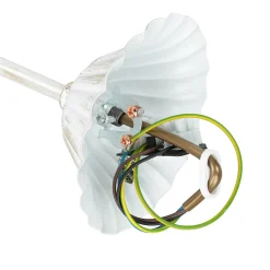 Outlet Jupiter Shabby Kronleuchter in Gold Ecru Ø64cm GANARA