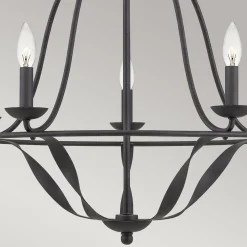 Elstead Shabby Kronleuchter Metall Grau Ø 63,6 cm Rustikal* Wohnzimmerlampen|Esszimmer Lampen